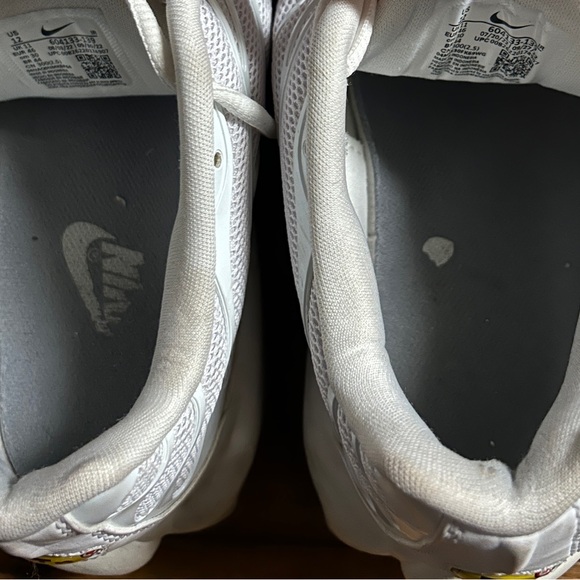 Men’s Nike Air Max Plus White Tennis Shoes • Size 12 • Good Condition No Box - Picture 11 of 13